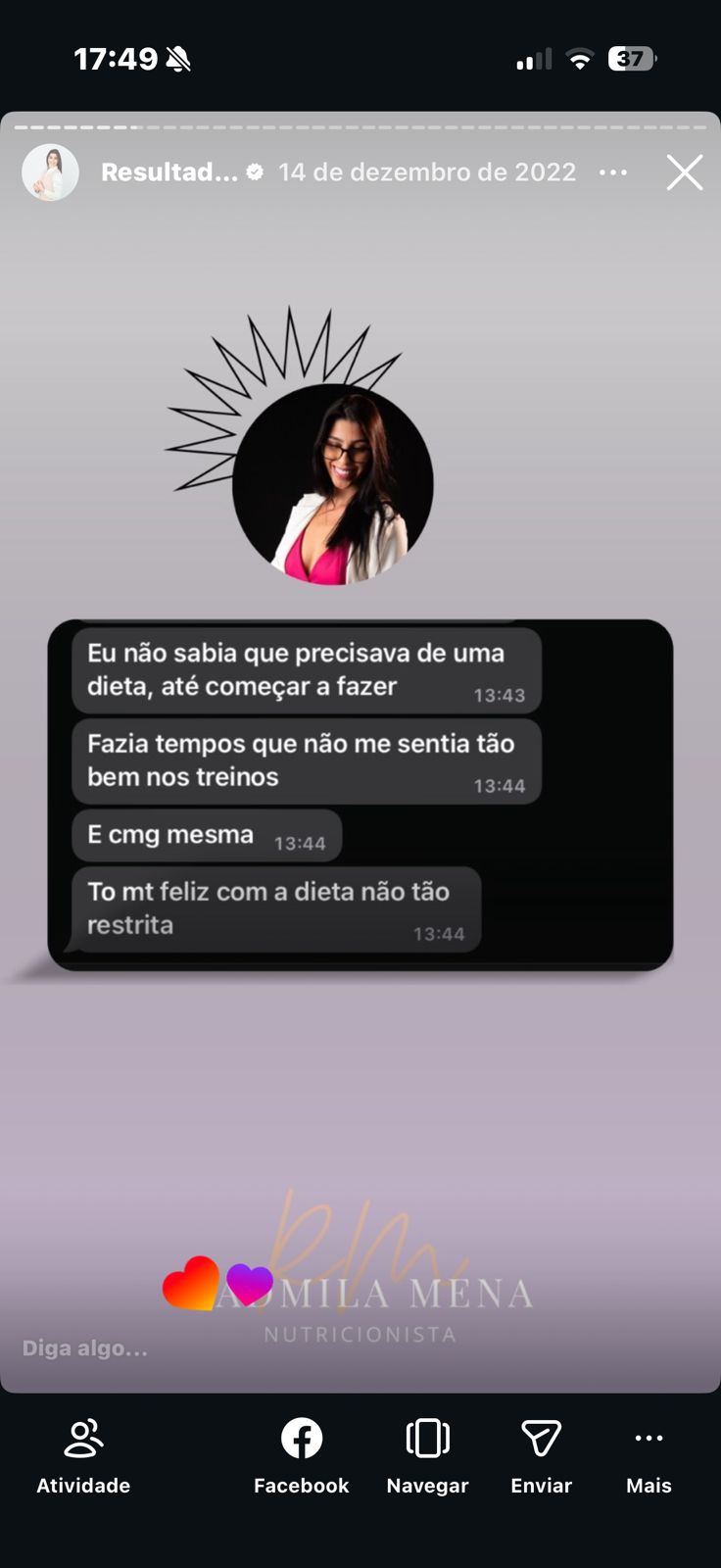 Depoimento real de paciente