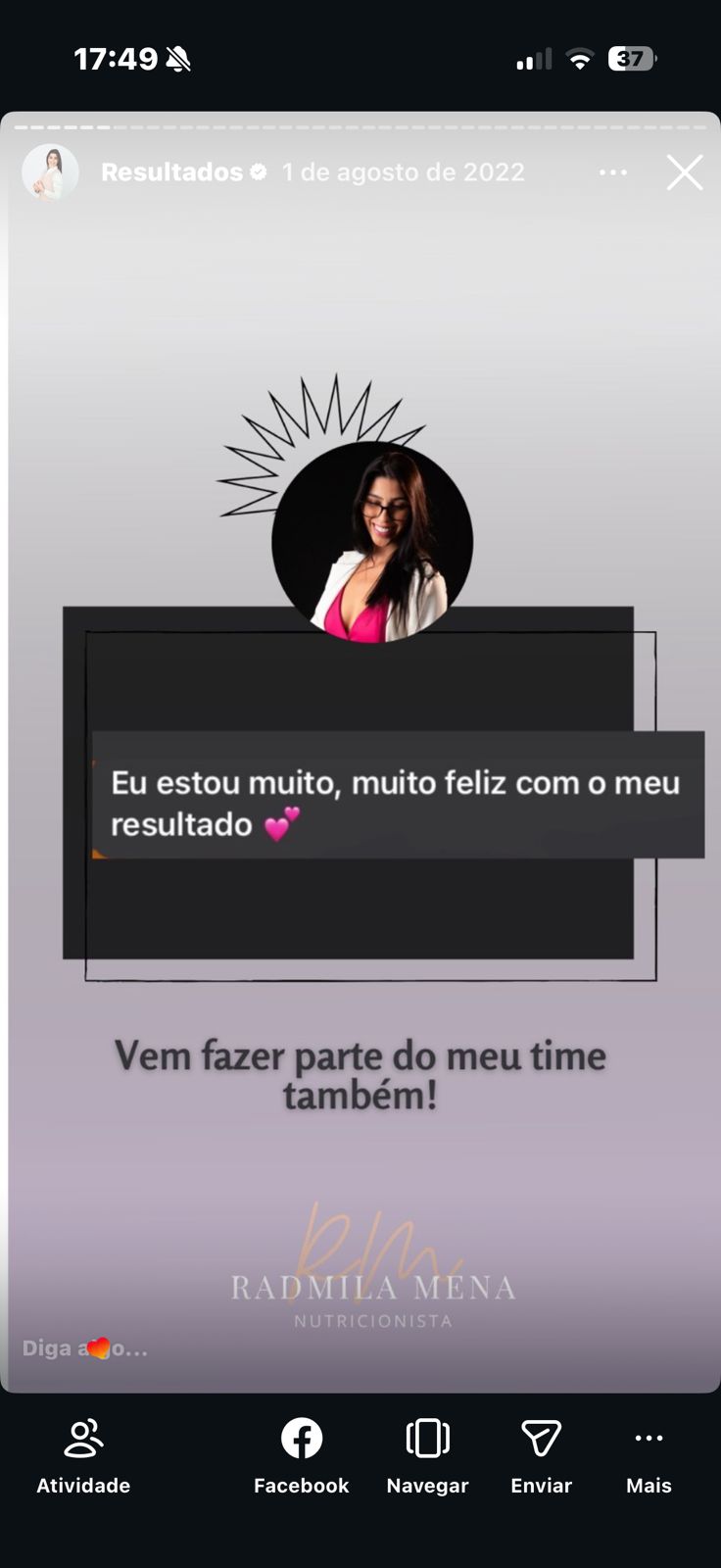 Depoimento real de paciente